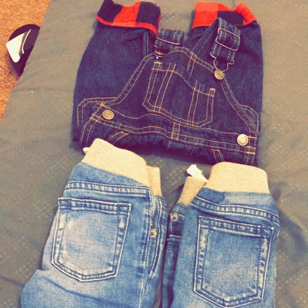3 piece denim set size 0-3 months